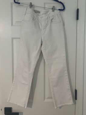 Anthropologie Pilcro and the Letterpress White Denim Ankle Jeans
